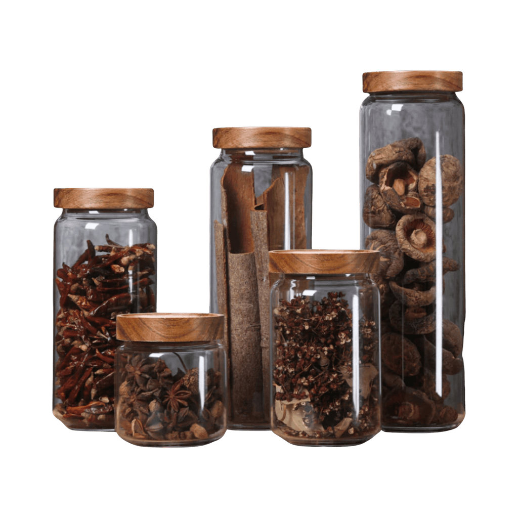 Homerely Kitchen Tools & Utensils Glass Kitchen Storage Jar