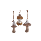 Kurt S. Adler, Inc. SHOP Glass Mushroom Christmas Ornament, Assorted Styles