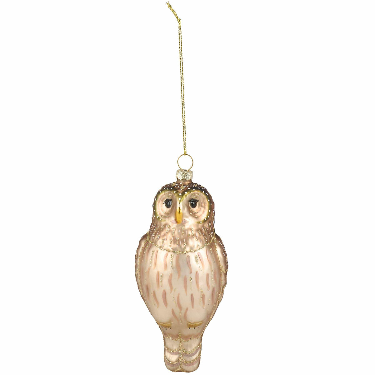 Primitives by Kathy SHOP Glass Screech Owl Ornament