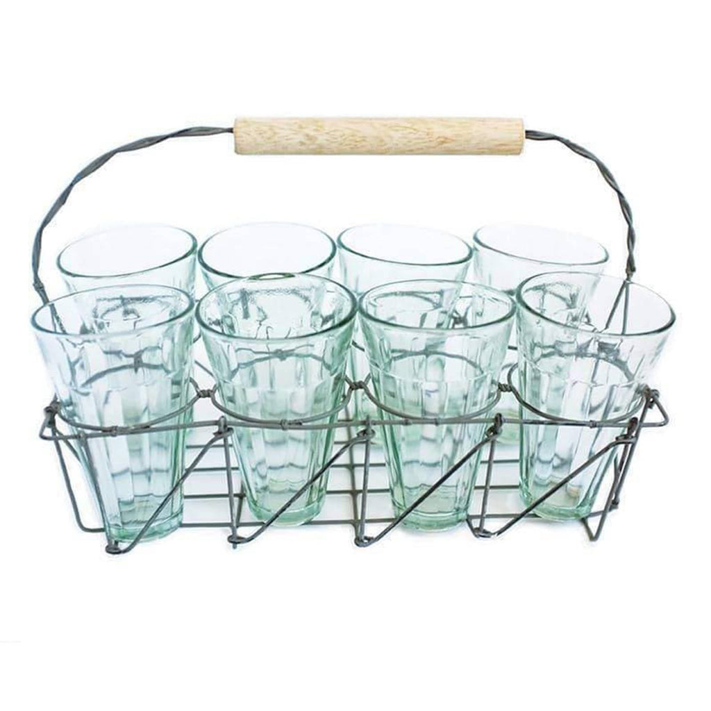Caravan Home Kitchen & Dining Glasses and Caddy Set