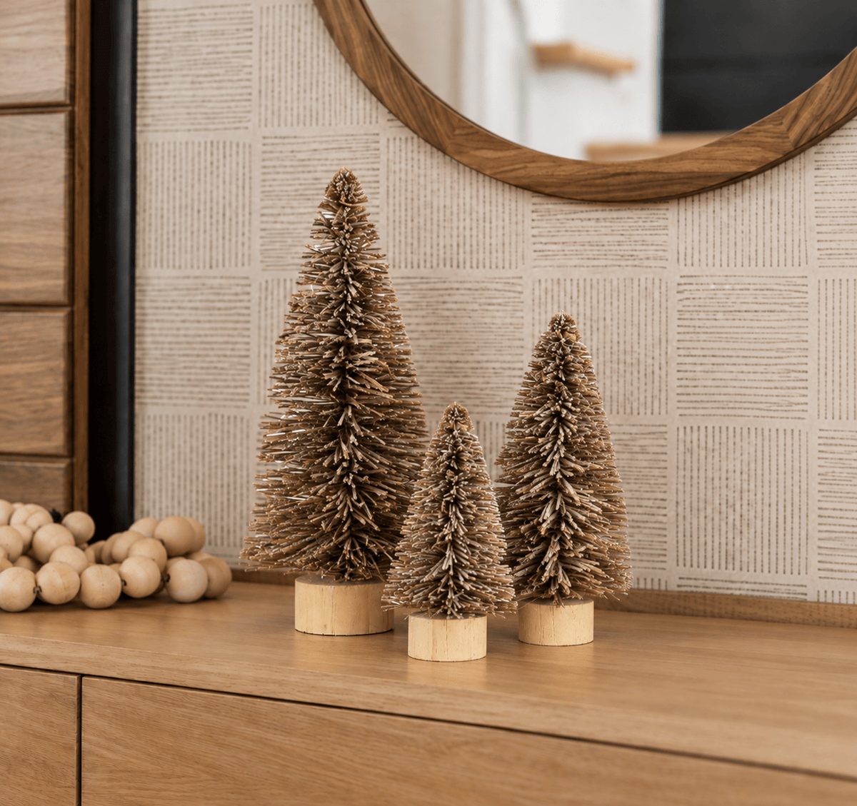 HomArt SHOP Glitter Bottle Brush Christmas Tree
