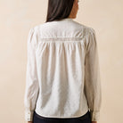 La Fée Maraboutée SHOP Gorane Lace Trim Shirt, White