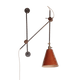 Lostine Lighting Tan / Plug-In Grace Articulating Wall Sconce