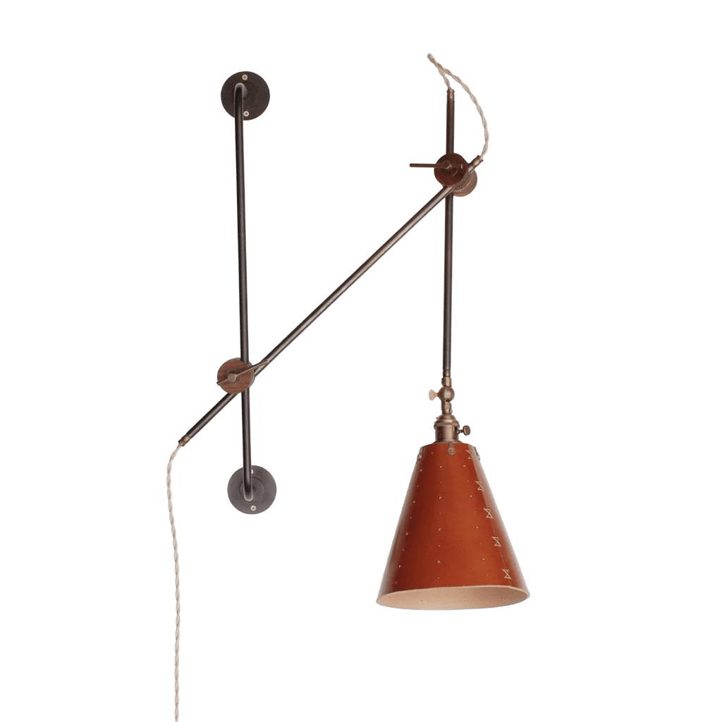 Lostine Lighting Tan / Plug-In Grace Articulating Wall Sconce