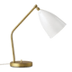 Gubi Lighting Glossy Alabaster White Gräshoppa Table Lamp