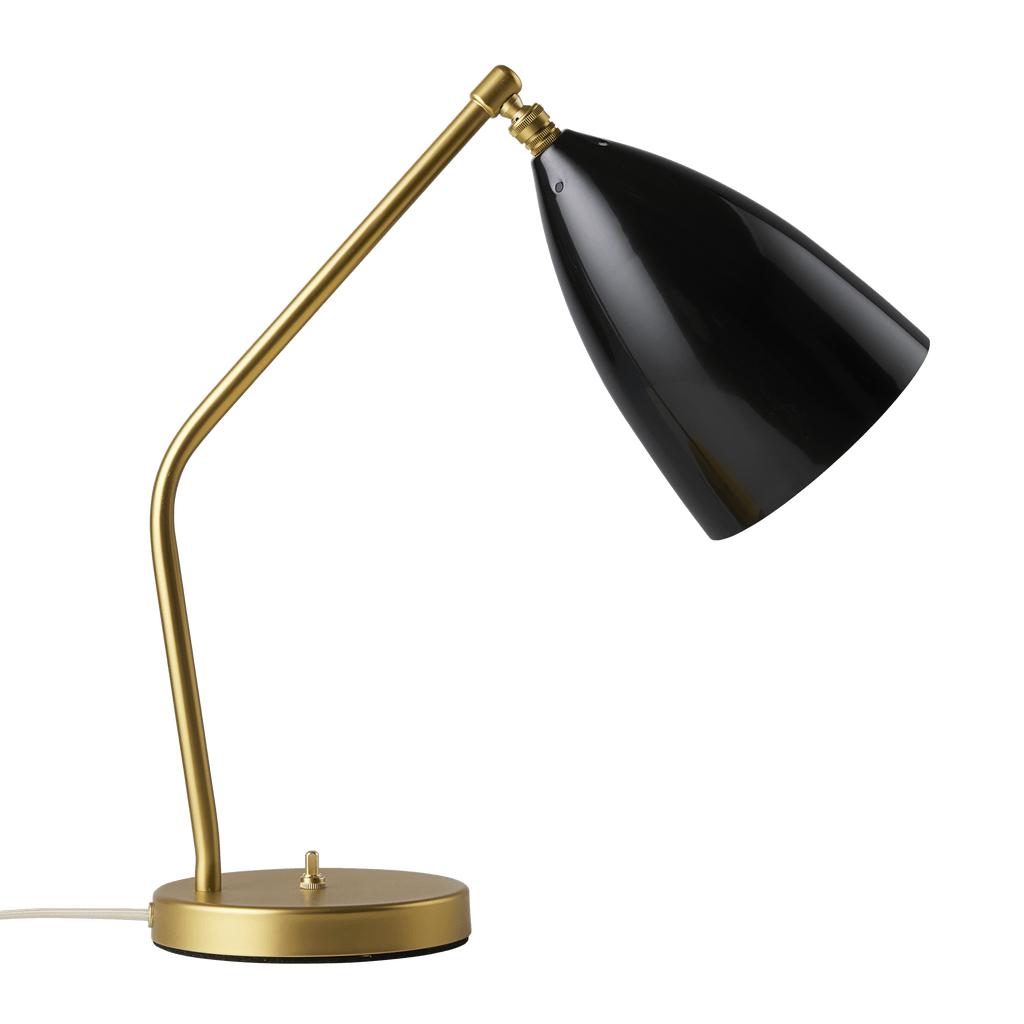 Gubi Lighting Glossy Black Gräshoppa Table Lamp