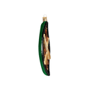 Old World Christmas SHOP Green Canoe Christmas Ornament