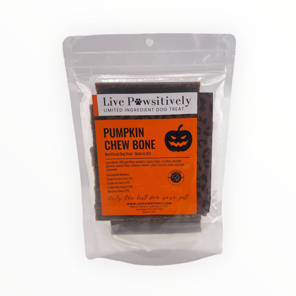 Live Pawsitive Halloween Edition Pumpkin Chew Pack