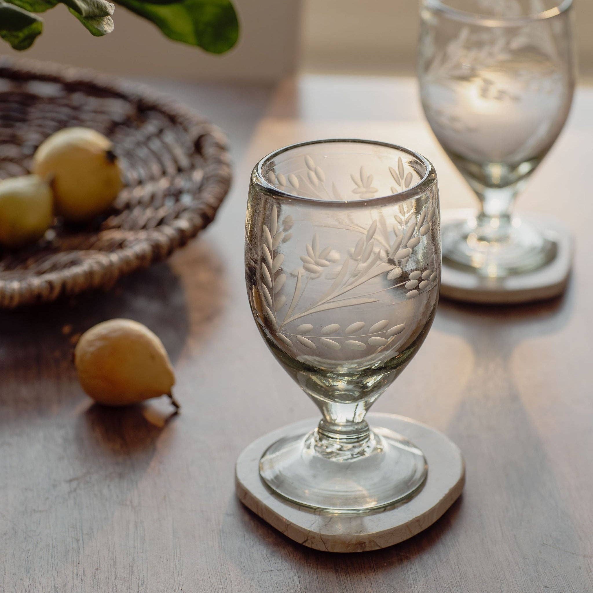 Villa Lua Home Hand-etched Lua Glass
