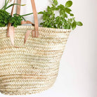 HandmadeBestSeller Handmade French Market Basket with Double Leather Handles