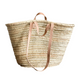 HandmadeBestSeller Handmade French Market Basket with Double Leather Handles