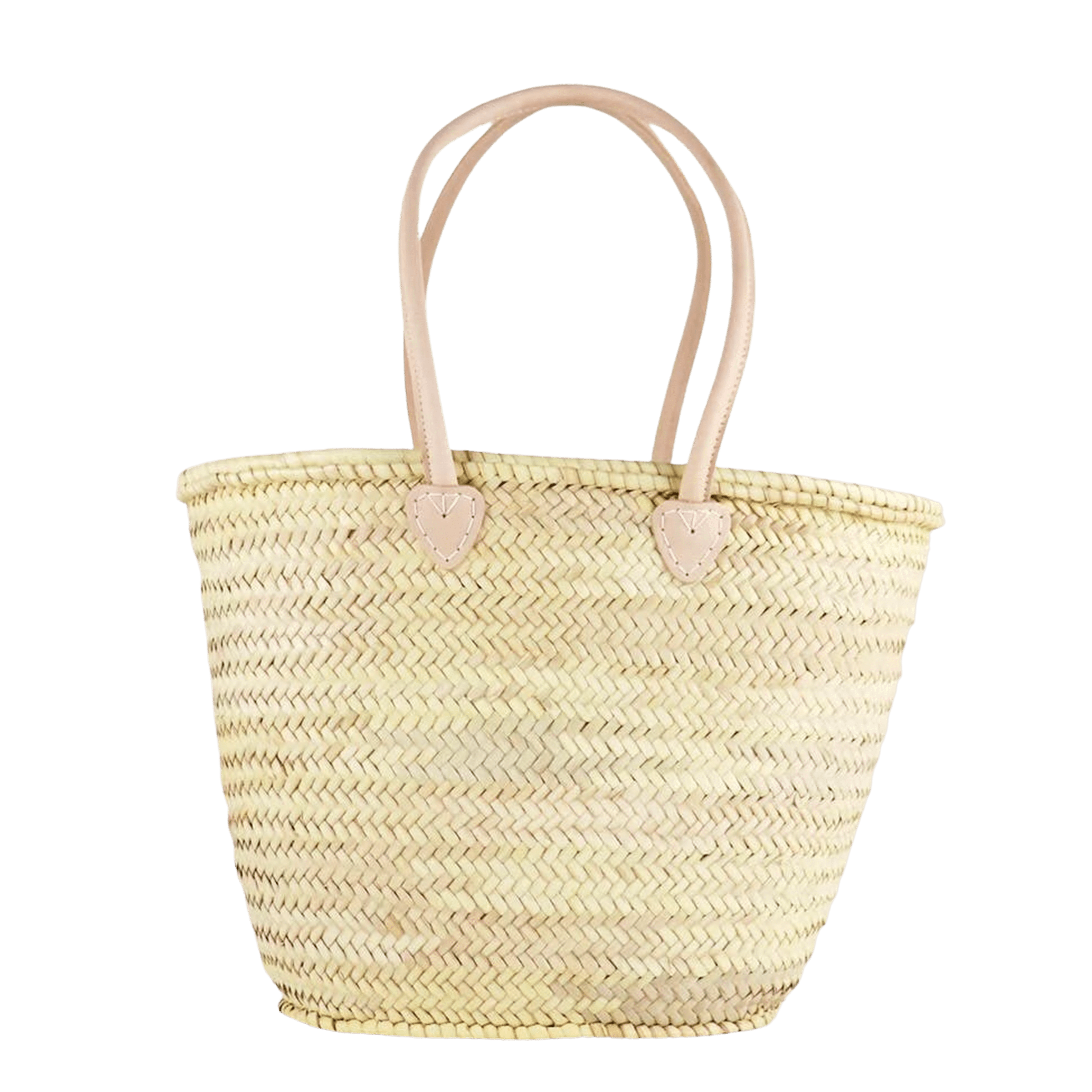 Double Light Brown Handled French Market Basket – The Hare & The Hart