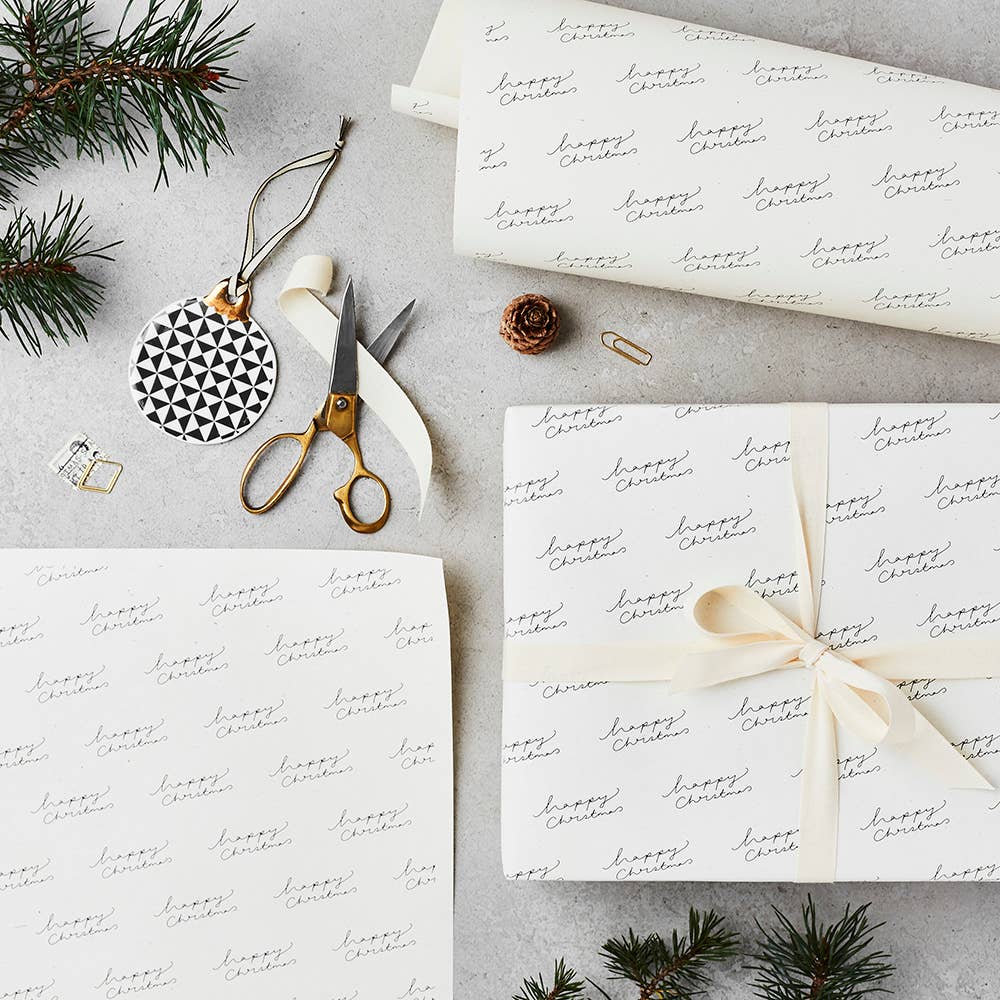 Katie Leamon Happy Christmas Wrapping Paper