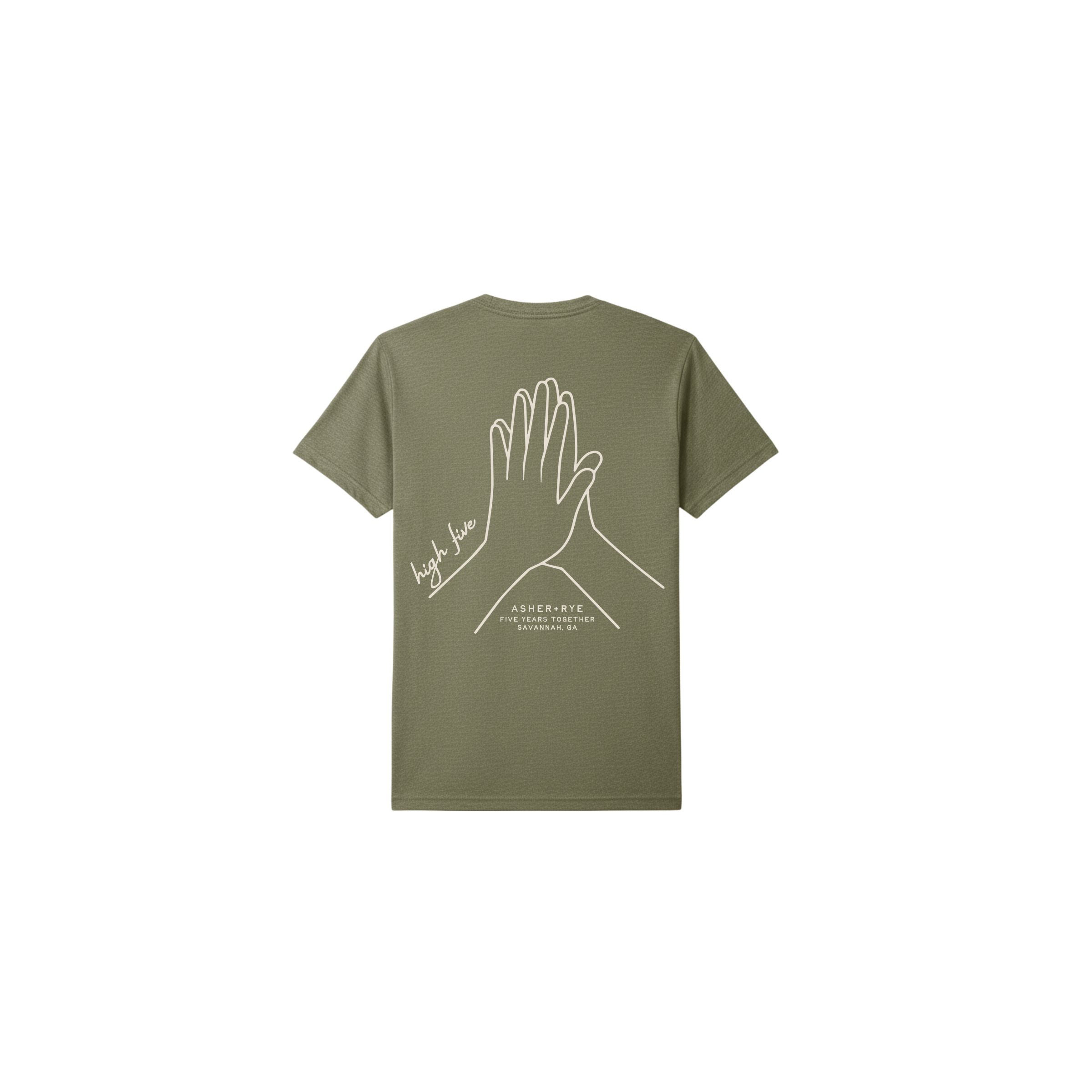Warehouse Uniform & Embroidery SHOP Olive Green / Small High Five Tee