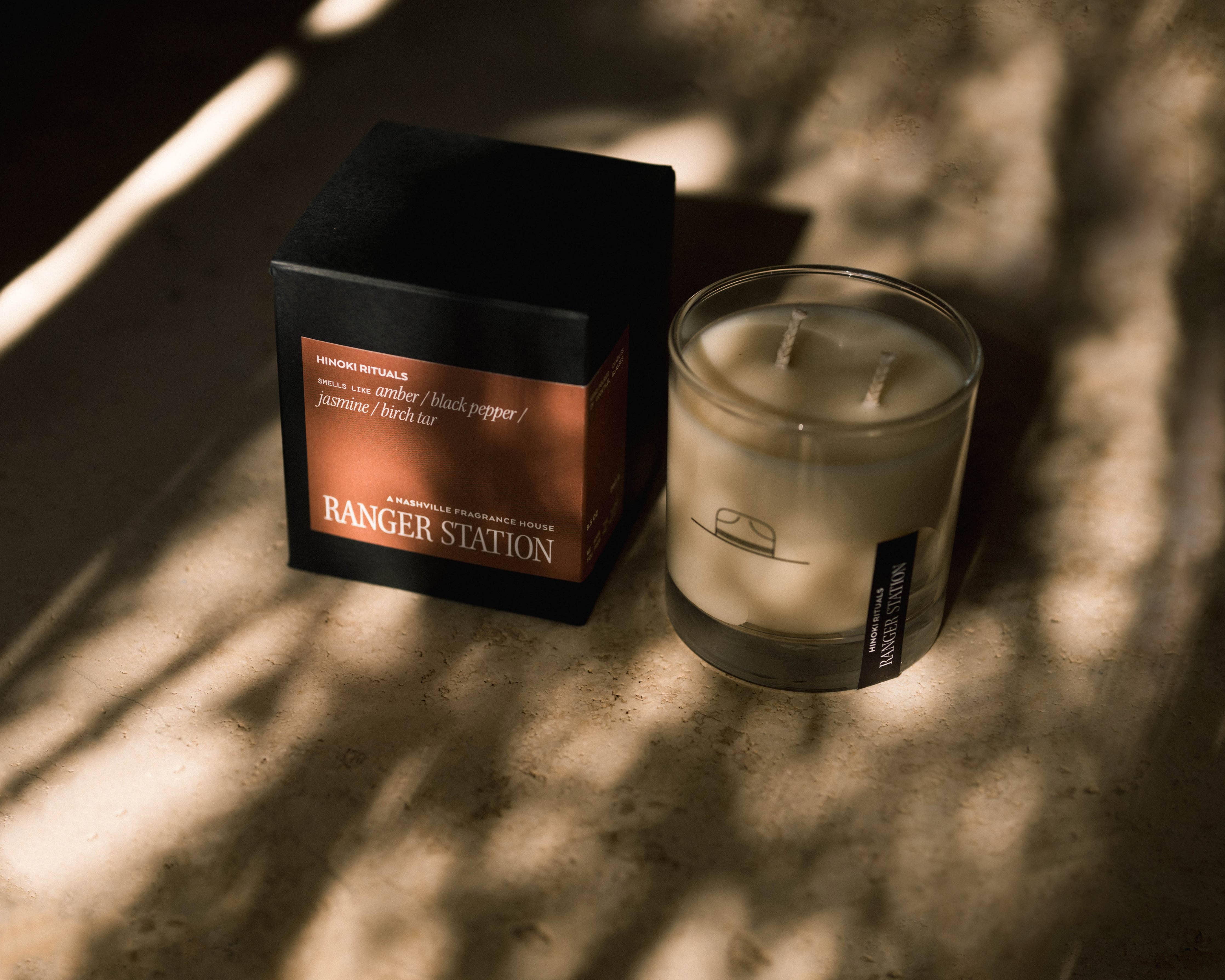 Ranger Station Candle 11oz Rocks Glass Hinoki Rituals Candle
