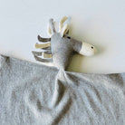 Viverano Organics Baby & Toddler Natural Heather Horse - Organic Baby Lovey Security Blanket Cuddle Cloth