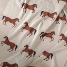 Viverano Organics Baby Blanket Horse - Organic Cotton Jacquard Sweater Knit Baby Blanket