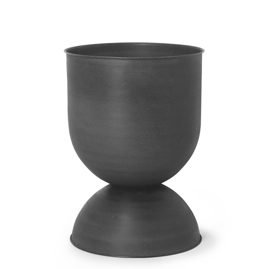 Ferm Living Garden Black Hourglass Pot, Medium