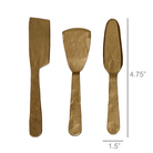 HomArt Ibsen Cheese Tools, Brass - Set of 3 - Antique Brass