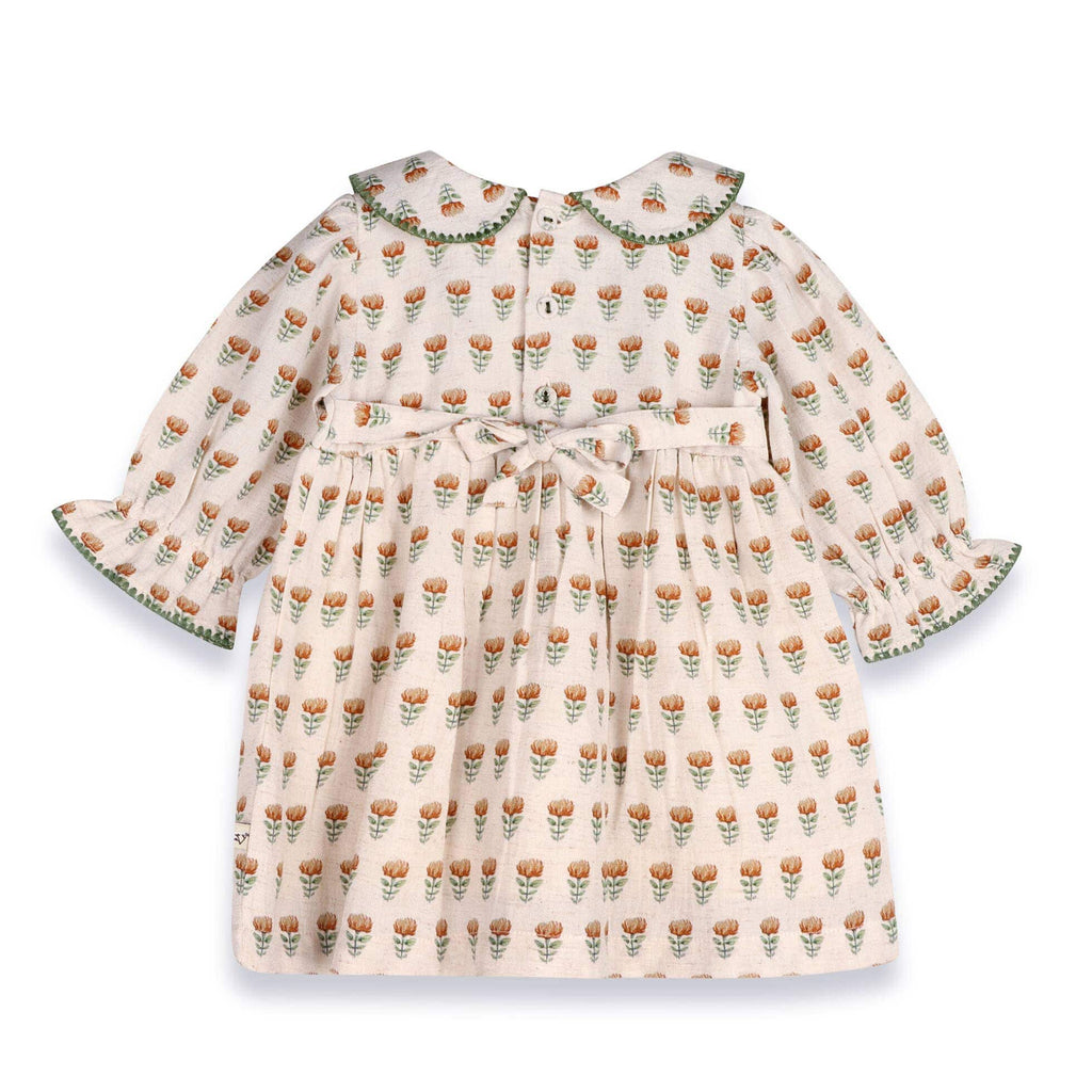 Viverano Organics Baby Clothing Ina Floral Baby Dress & Bloomer Set