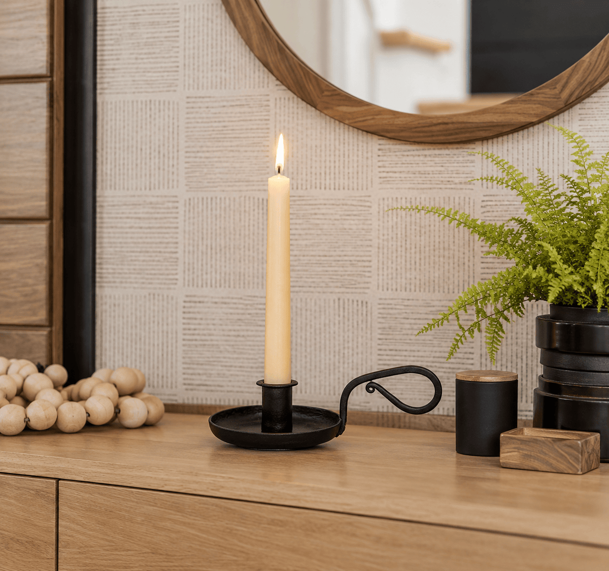 Civil Alchemy SHOP Iron Candle Holder with Handle