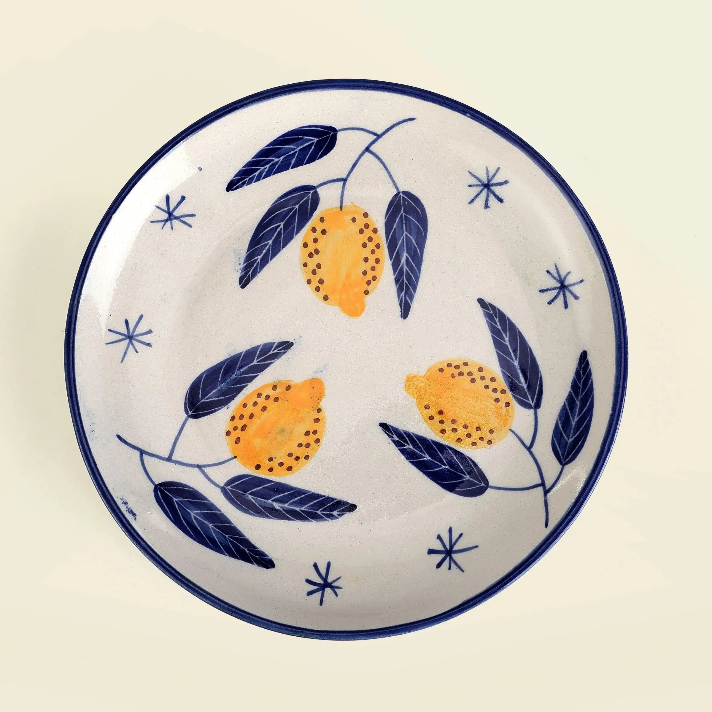 Casa Amarosa SHOP Italian Lemon Stoneware Plate