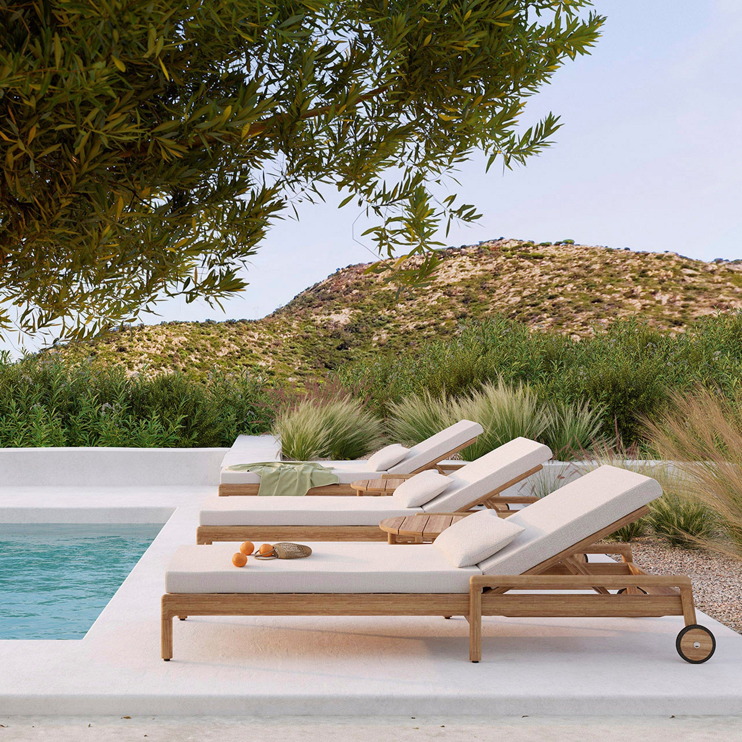 Ethnicraft Furniture Jack Outdoor Adjustable Lounger