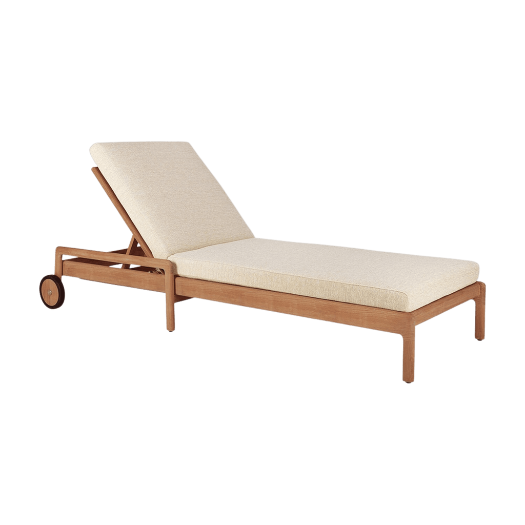 Ethnicraft Furniture Natural / Thick Jack Outdoor Adjustable Lounger
