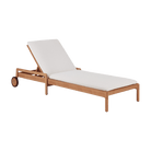 Ethnicraft Furniture Off White / Thin Jack Outdoor Adjustable Lounger