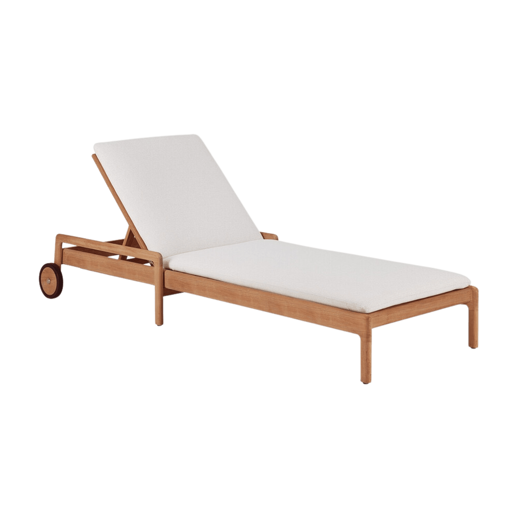 Ethnicraft Furniture Off White / Thin Jack Outdoor Adjustable Lounger