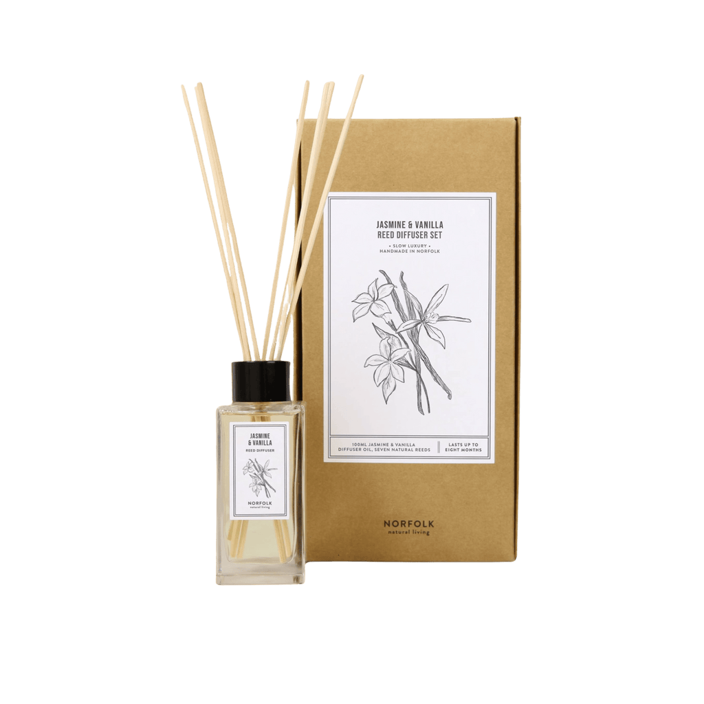 Norfolk Natural Living Jasmine & Vanilla Diffuser Oil Set