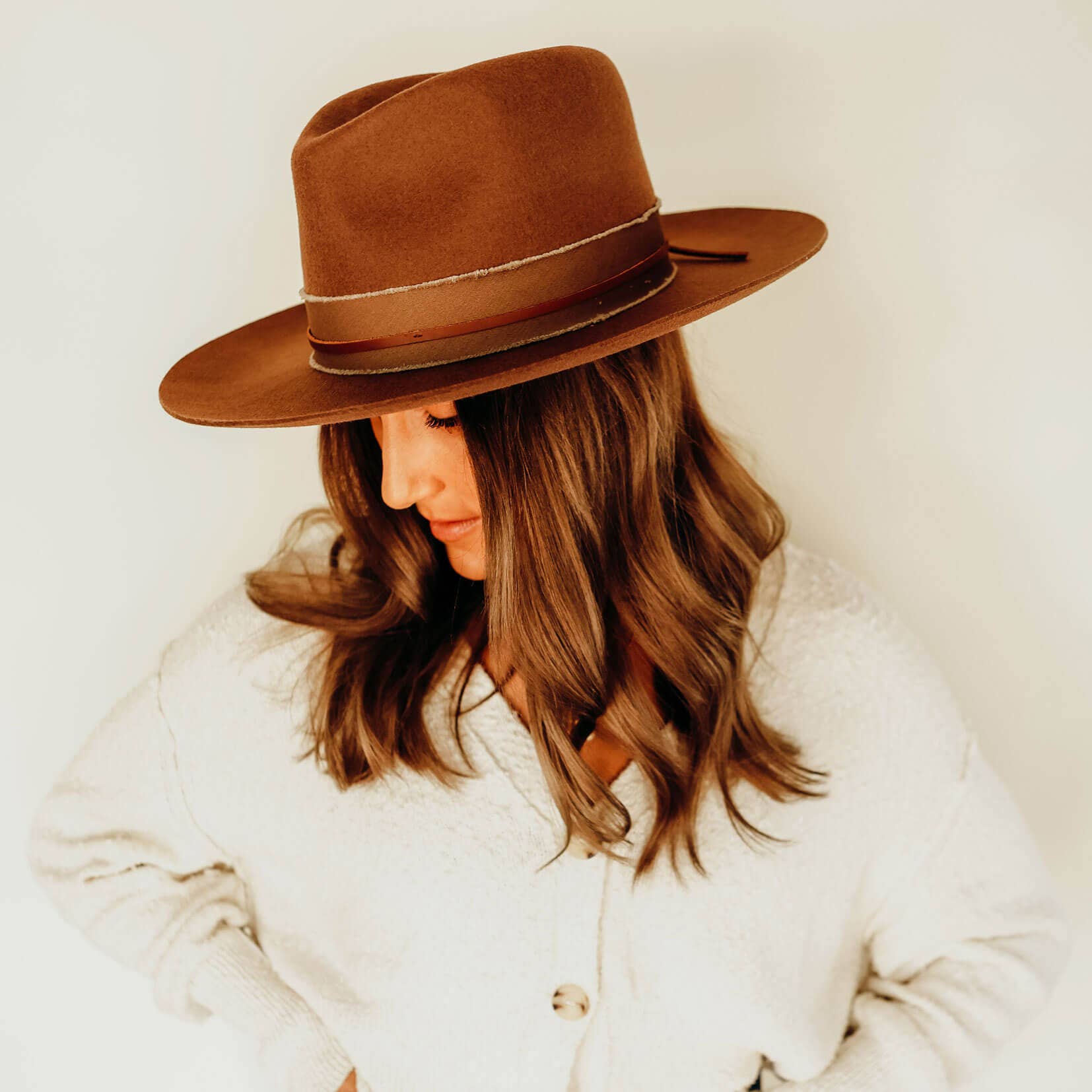 American Hat Makers Hat Small Jawa Wide Brim Felt Fedora
