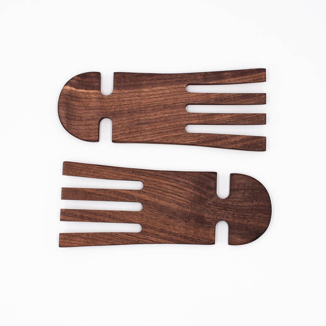 Salad Hands, Walnut Wood