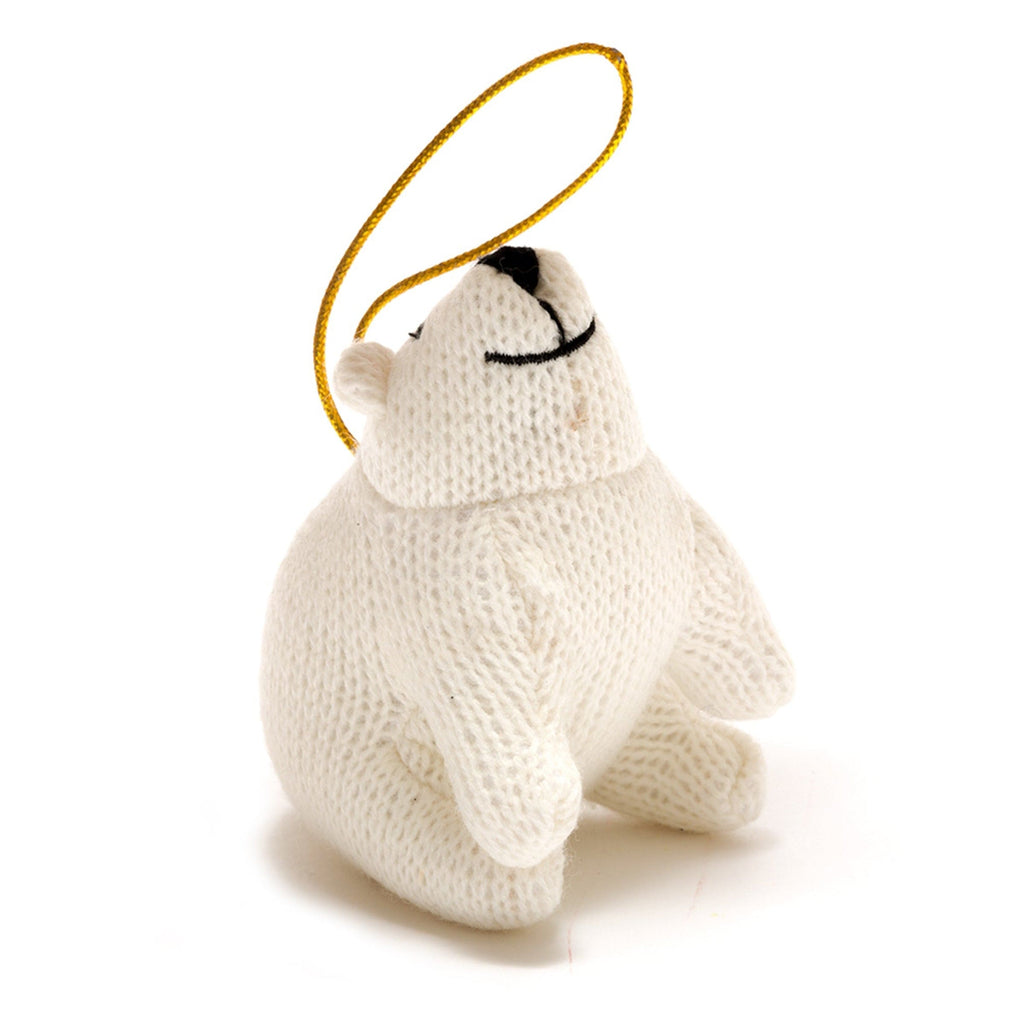 Best Years Ltd Knitted Polar Bear Ornament