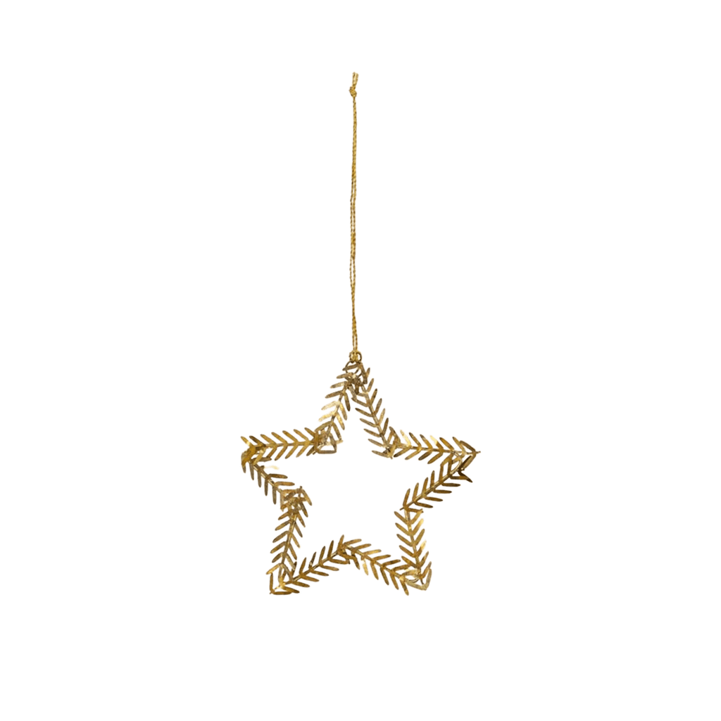 House Doctor Holiday Ornaments Lamet Brass Star Ornament