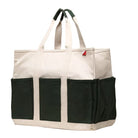 ShoreBags Tote Hunter Green Large Multi-Pocket Canvas Tote