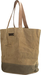 Vintage Addiction Bag Large Plain Recycled Military Tent Tote