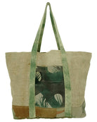 Vintage Addiction Bag Large Recycled Tent Tote with Camouflage
