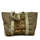 Vintage Addiction Bag Large Recycled Tent Tote with Camouflage