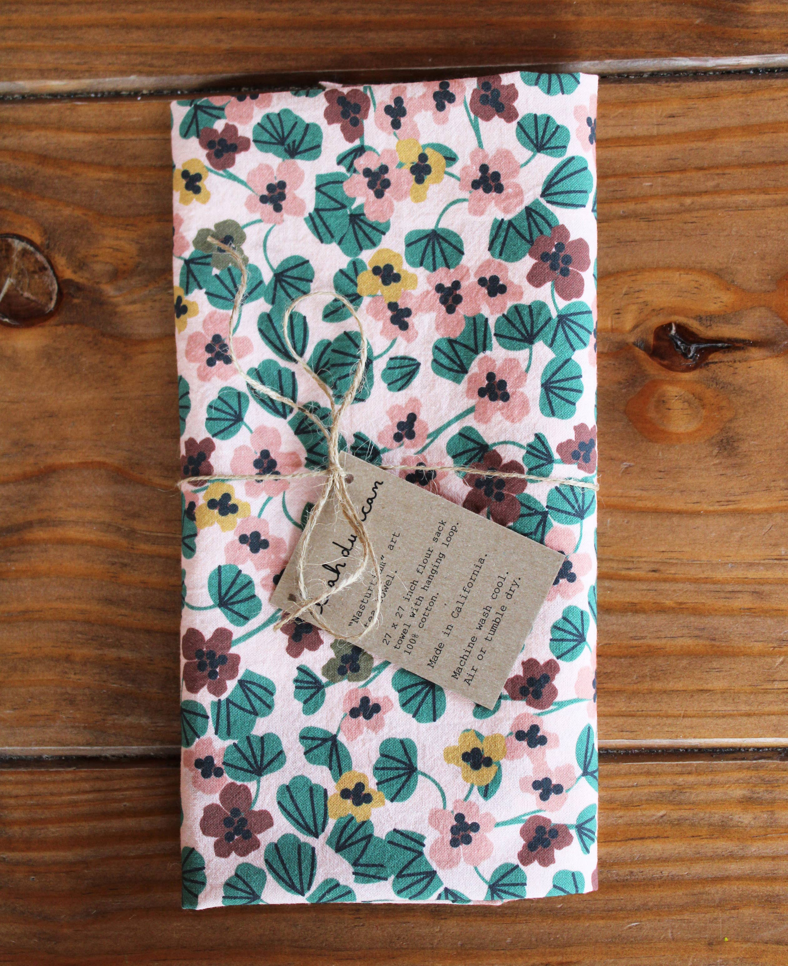 Leah Duncan Leah Duncan - Nasturtium Art Tea Towel