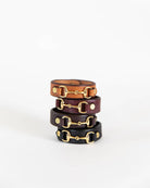 Millstream Home SHOP Leather Horse Bit Bracelet