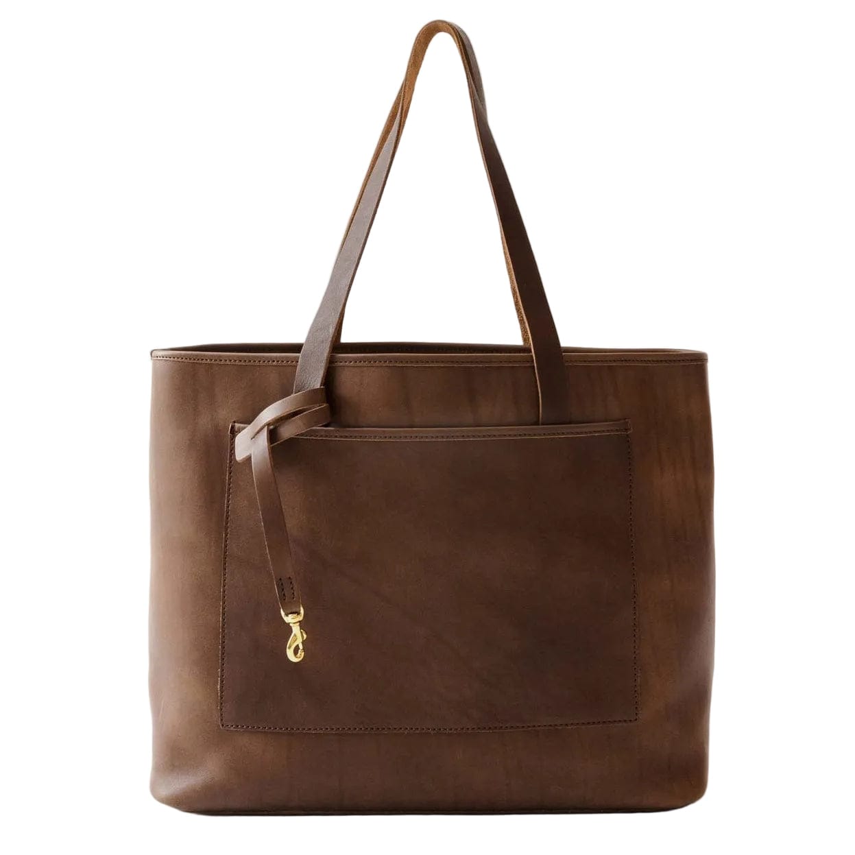 WP Standard Tote Chocolate Leather Oversized Tote
