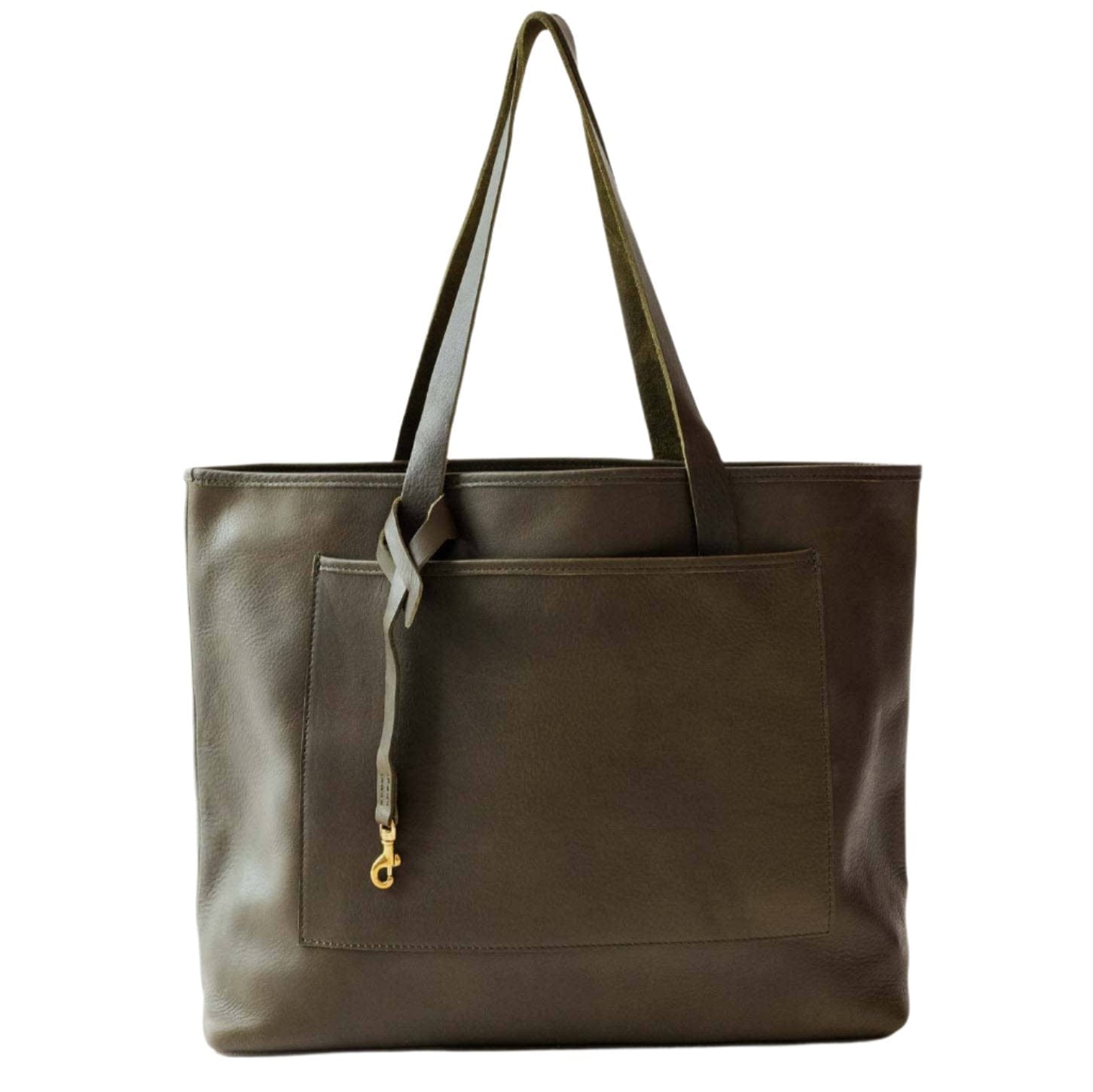 WP Standard Tote Olive Leather Oversized Tote