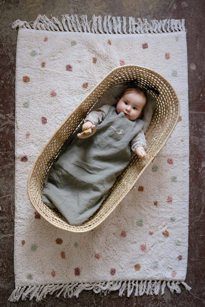 La Petite Alice Linen Baby Sleeping Bag (With Optional Embroidery): 50-62 / Camel