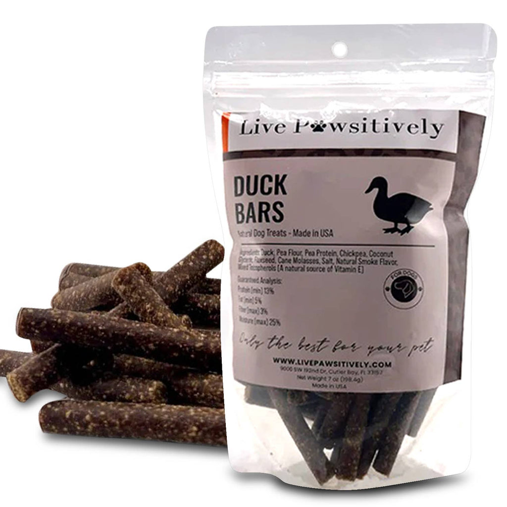 Live Pawsitive Live Pawsitive - Duck Bars, Natural Limited ingredient dog treat, made in USA