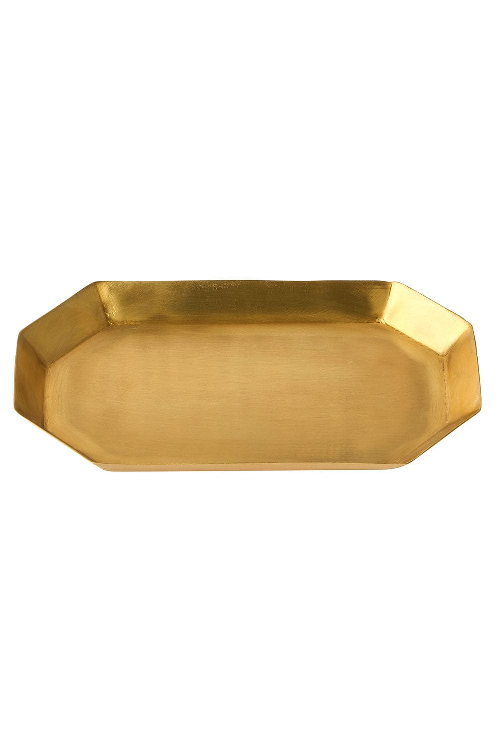 Fog Linen Work Decorative Trays Medium Long Brass Octagonal Plate