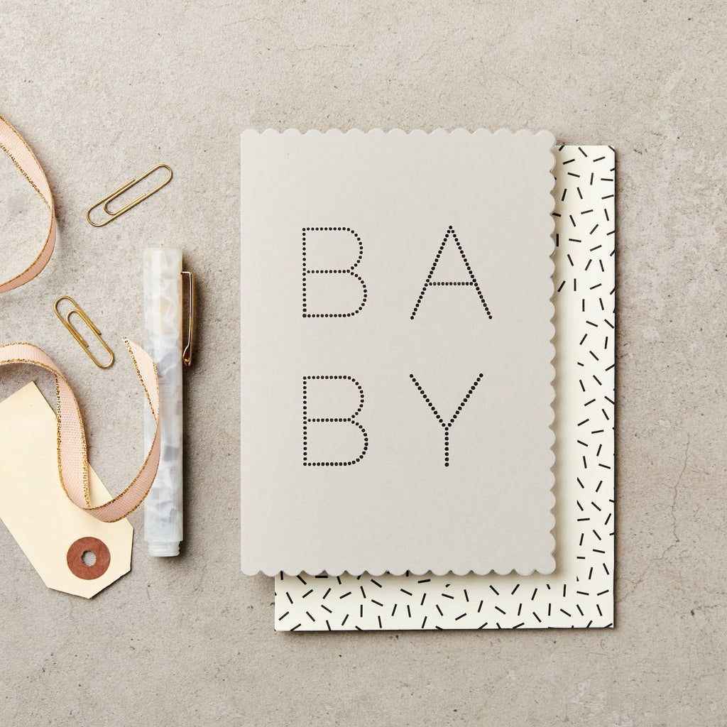 Katie Leamon Stationery Grey Luxe Baby