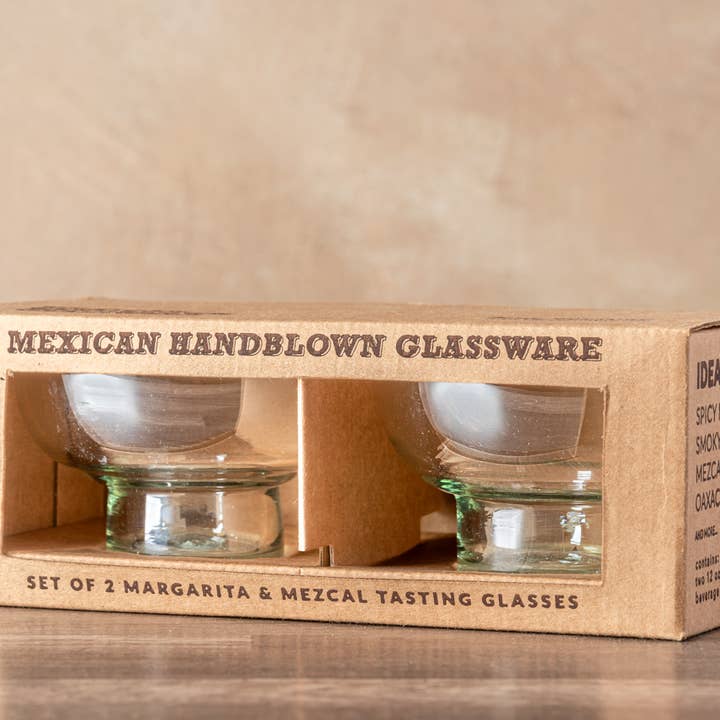 Verve Culture Kitchen & Dining Margarita + Mezcal Tasting Glasses, Set of 2