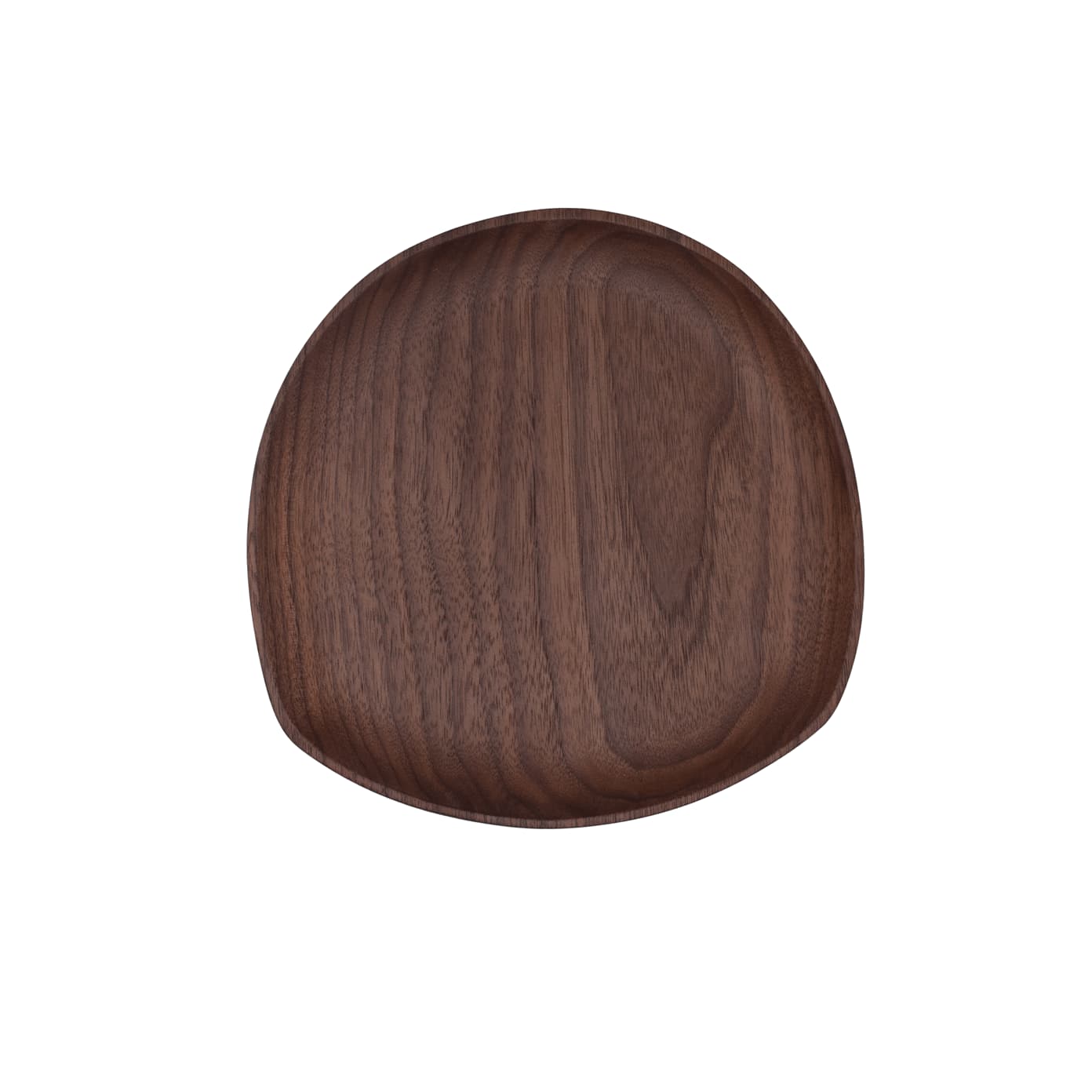 JBrody & Co. Decorative Trays Medium Pebble Tray, Walnut Wood