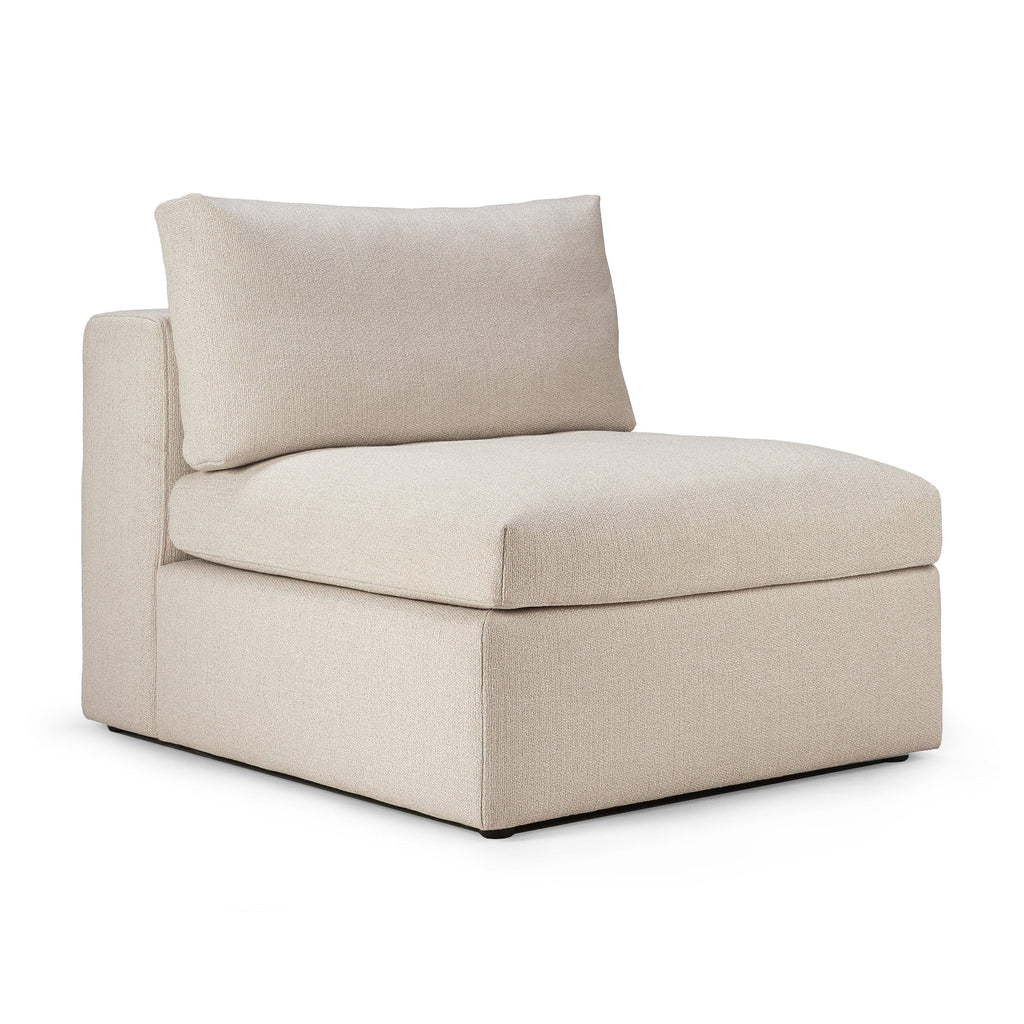 Ethnicraft Furniture Off White Mellow Modular Sofa, 1 Seater